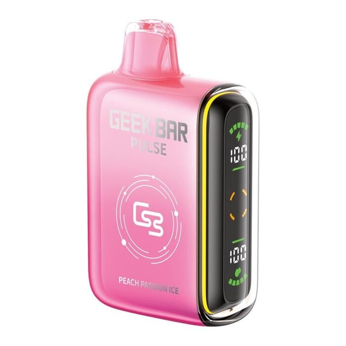 Geek Bar Pulse Disposable Vape Device - Peach Passion Ice - Image 1