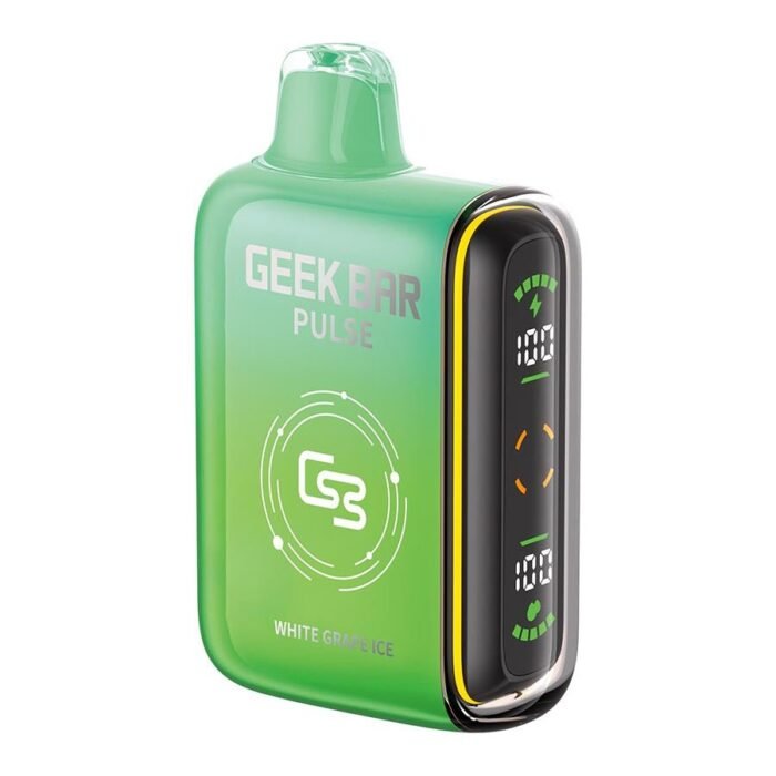 Geek Bar Pulse Disposable Vape Device - White Grape Ice - Image 1